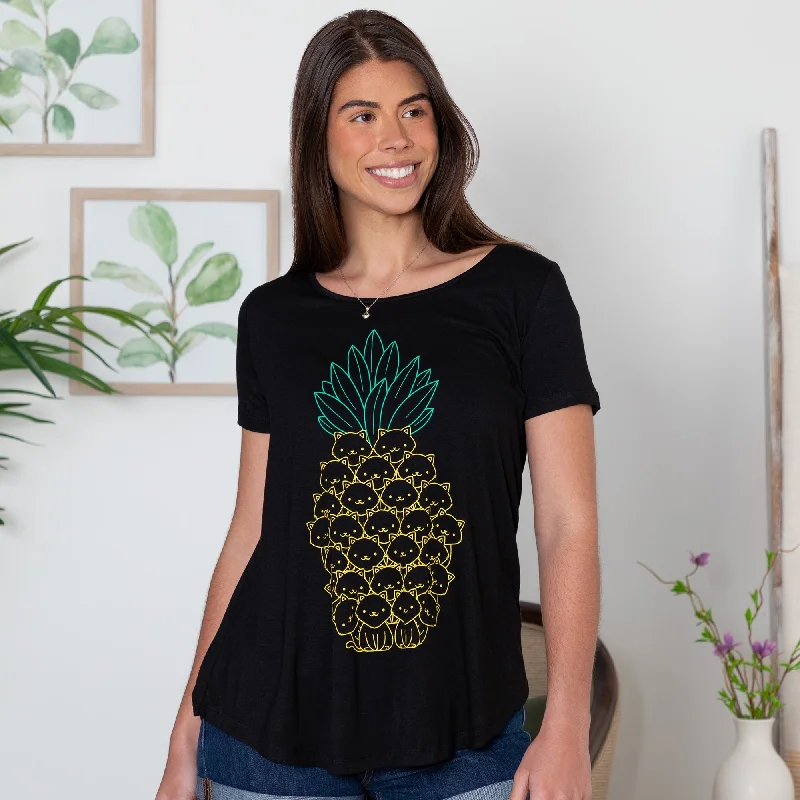 200195-cat-pineapple-short-sleeve-tee