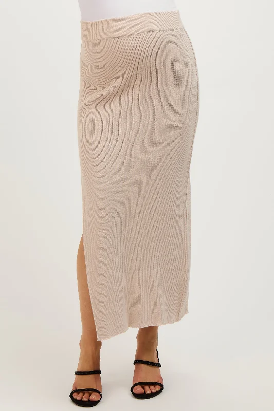 beige-ribbed-knit-side-slit-maternity-midi-dress-1