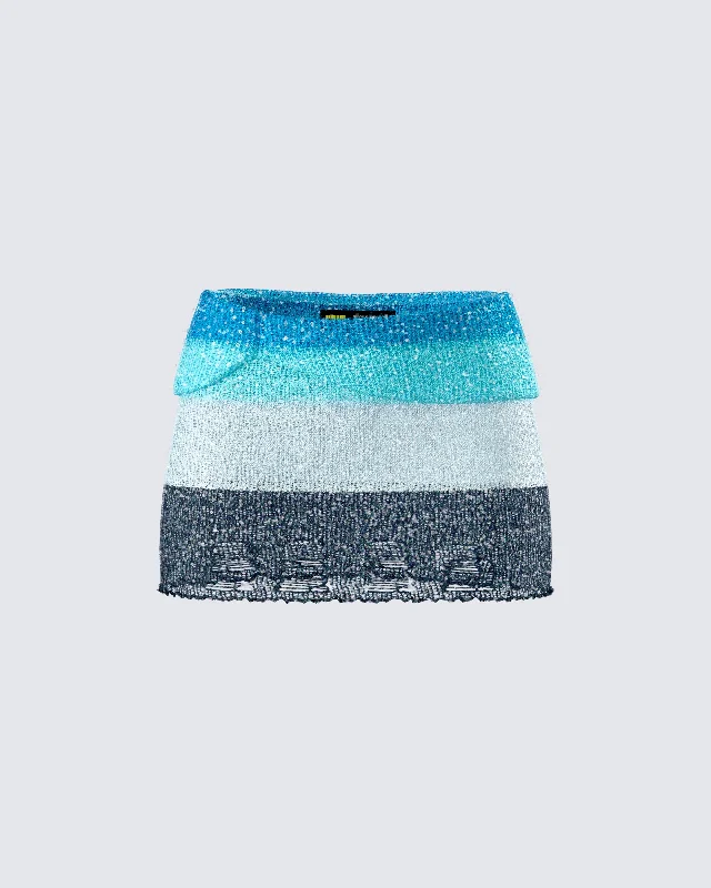 Vanessa Black Sequin Knit Skirt