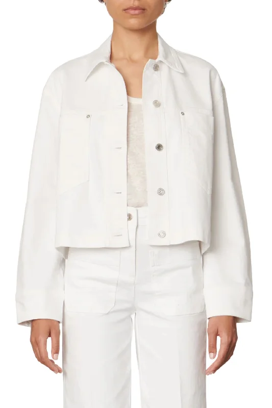 Barnabe Denim Jacket In Blanc