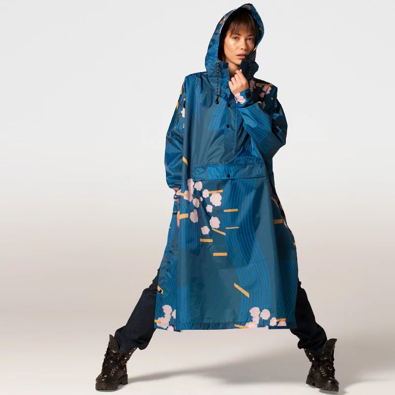 RainKiss Rain Poncho Japanese Blossom