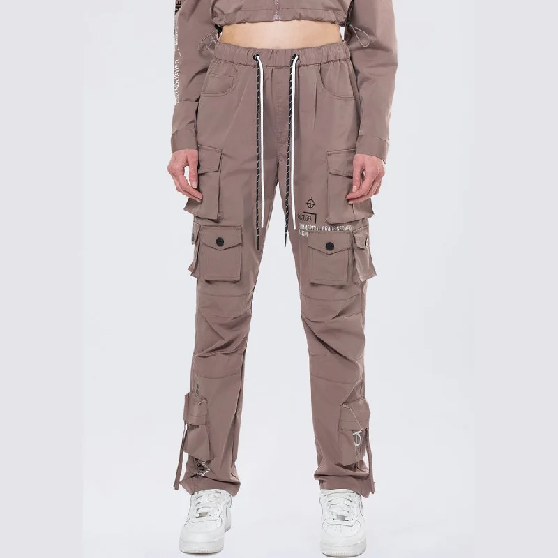 Relaxed Utility Slouched Pants - Smokey Mauve