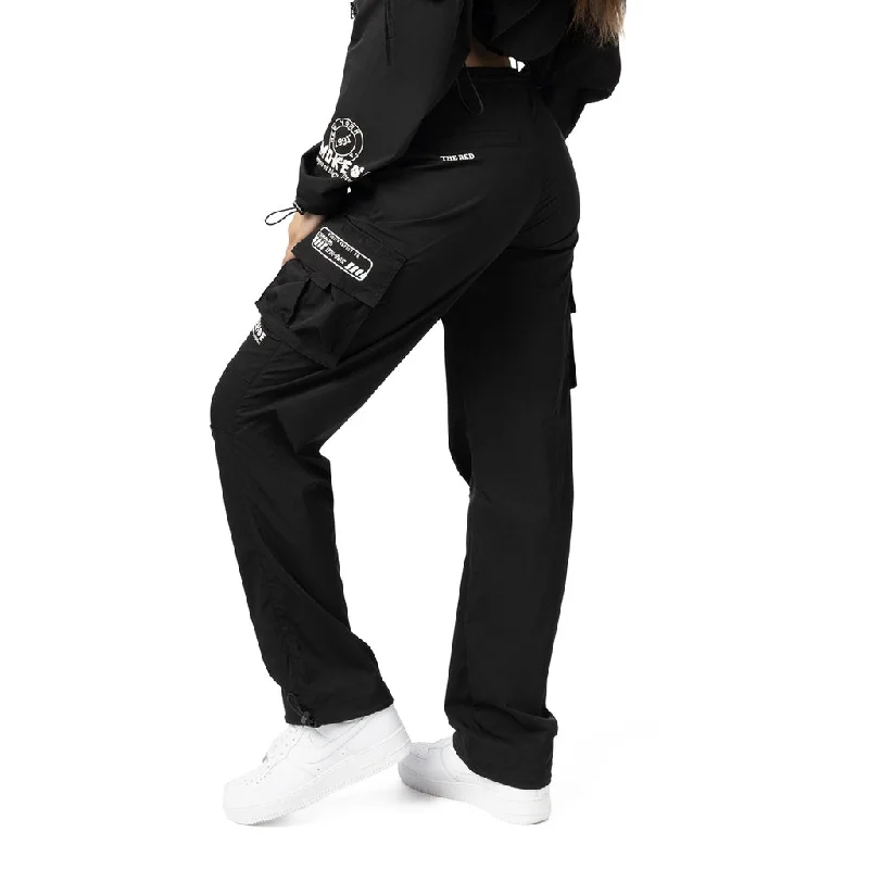 Slouched Straight Pants - Black