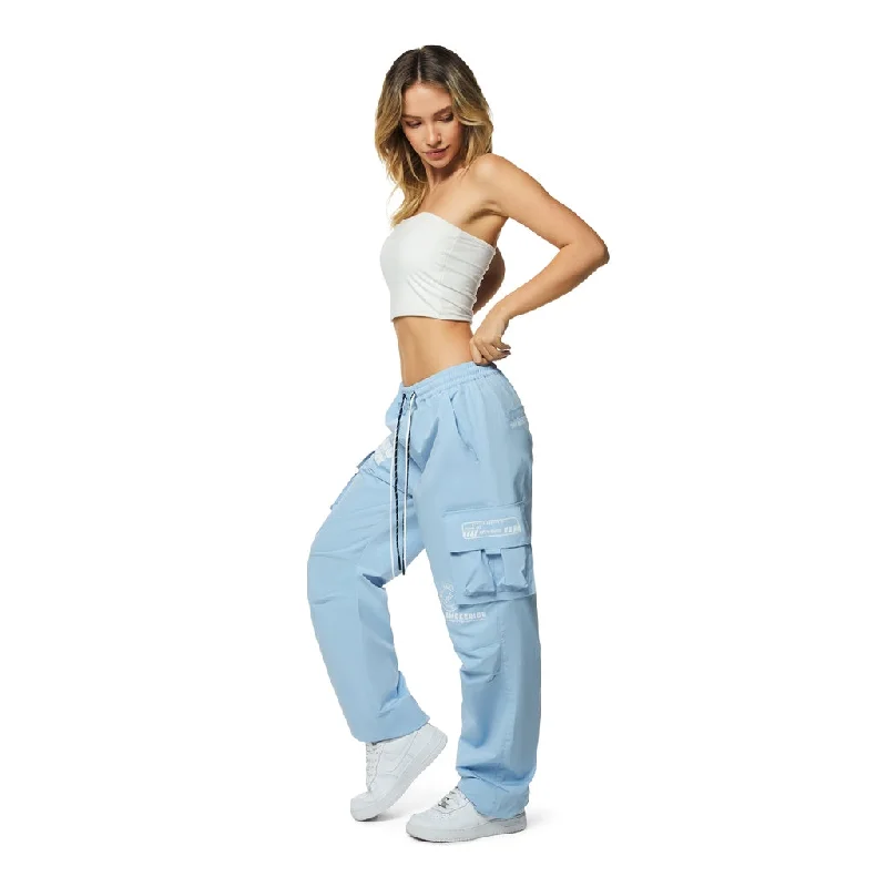 Slouched Straight Pants - Collegiate Blue