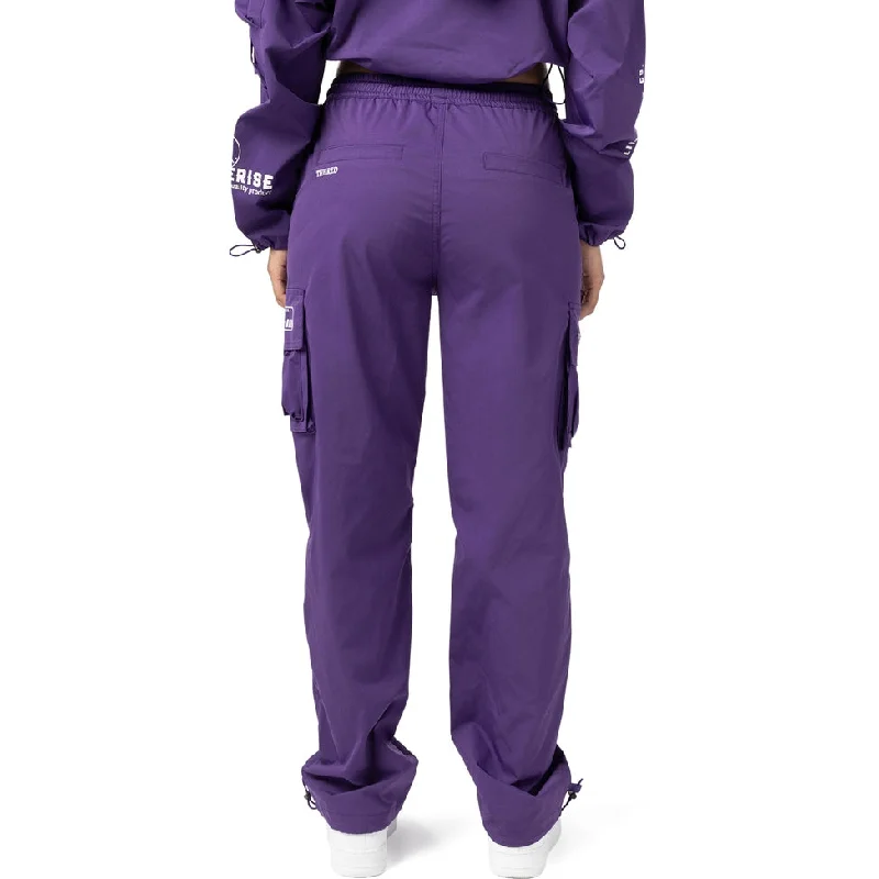 Slouched Straight Pants - Muted Purple