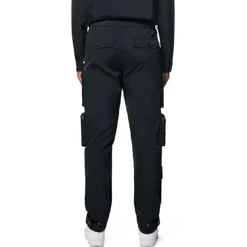 Utility Windbreaker Pants - Black