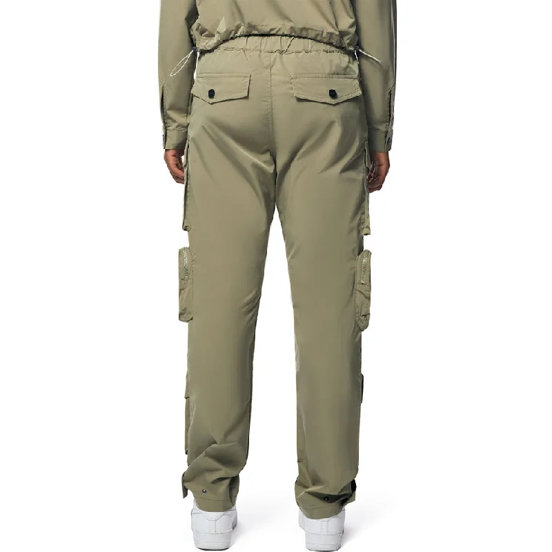 Utility Windbreaker Pants - Light Olive