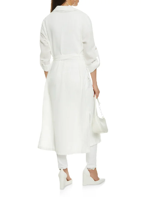 Linen Trench Coat