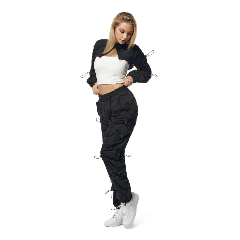 Windbreaker Multi Bungee Joggers - Black