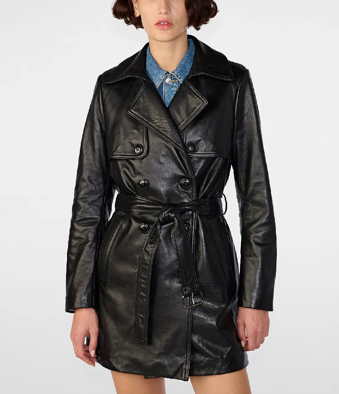 Luna Double Breasted Belted Trench