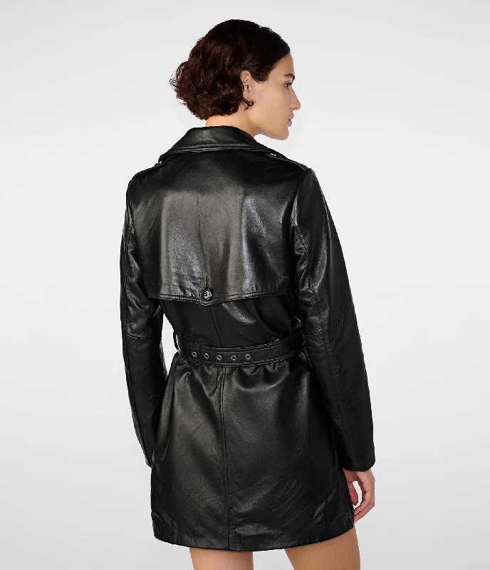 Luna Double Breasted Belted Trench