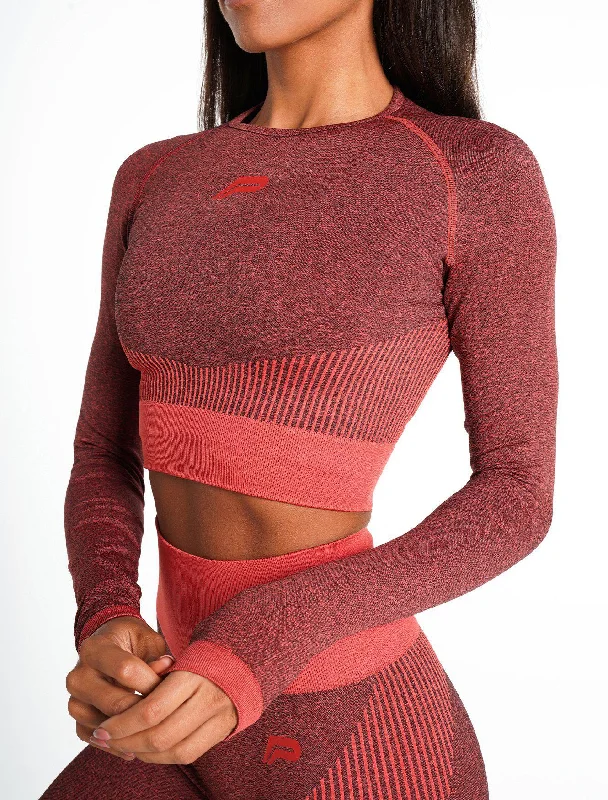 adapt-seamless-long-sleeve-crop-top-coral-quartz