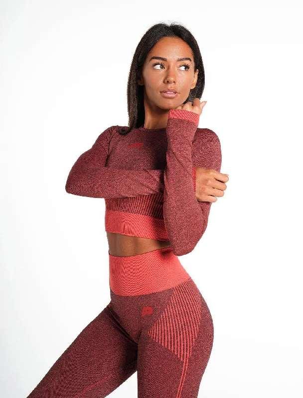 adapt-seamless-long-sleeve-crop-top-coral-quartz