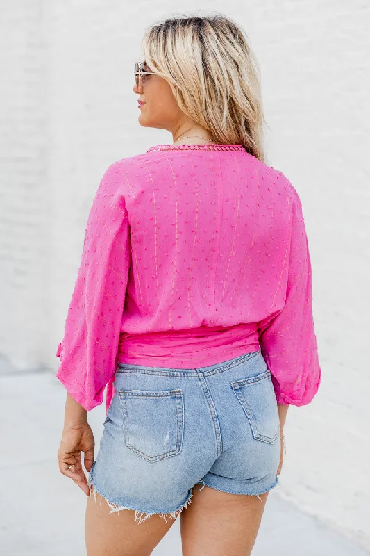 as-you-wish-pink-short-sleeve-wrap-blouse