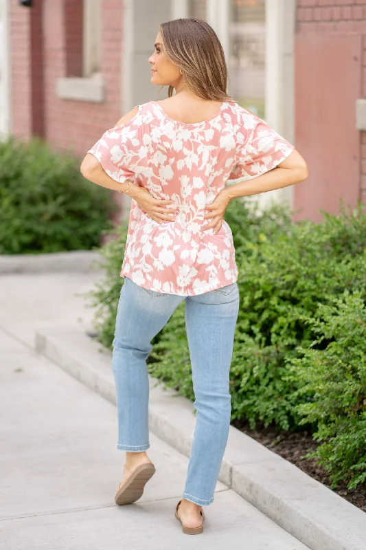 be-stage-ful-size-foral-cold-shoulder-top