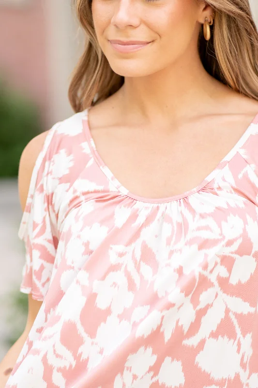 be-stage-ful-size-foral-cold-shoulder-top