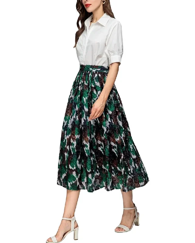 BURRYCO 2pc Shirt & Skirt Set