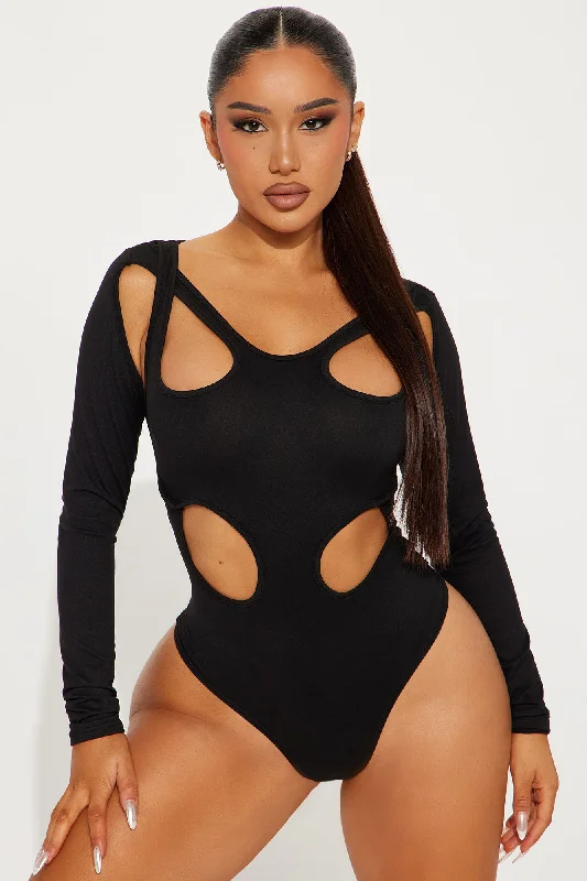 Cassidy Cut Out Bodysuit - Black