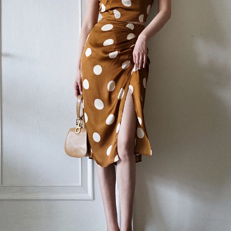 duchess polka dot vintage skirt