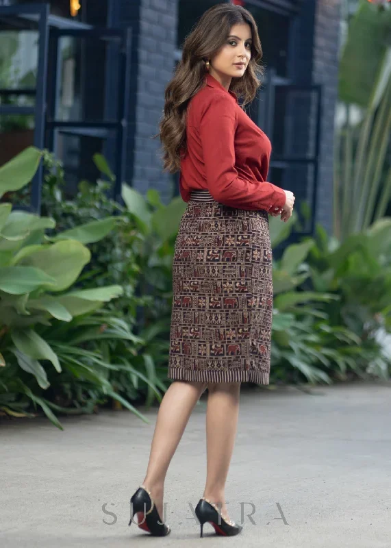 classy-ajrakh-skirt-maroon-shirt-optional