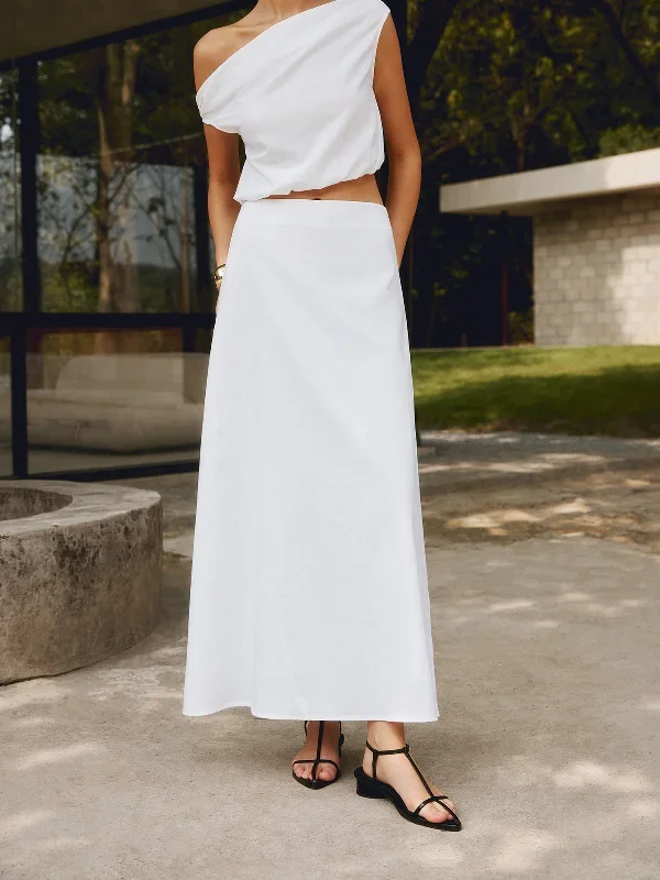 cotton-linen-solid-long-dress