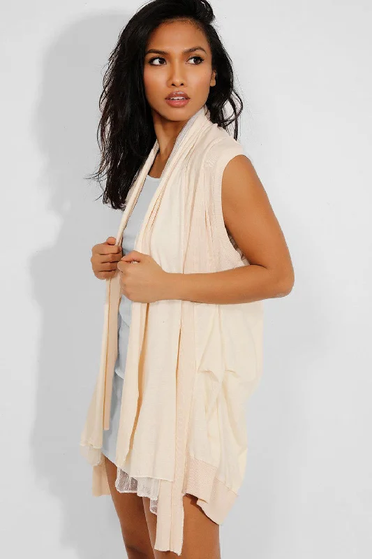 cream-dobby-mesh-insert-open-front-ribbed-cardigan