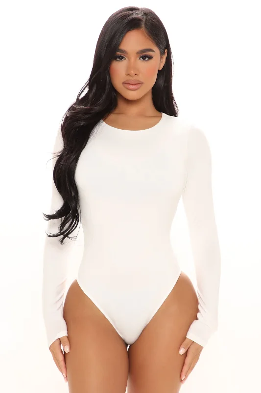 Daria Double Layered Bodysuit - White