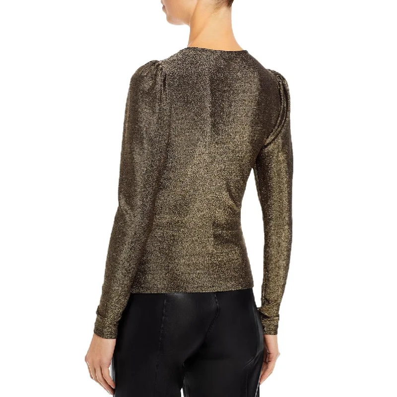 delia-womens-metallic-cut-out-pullover-top