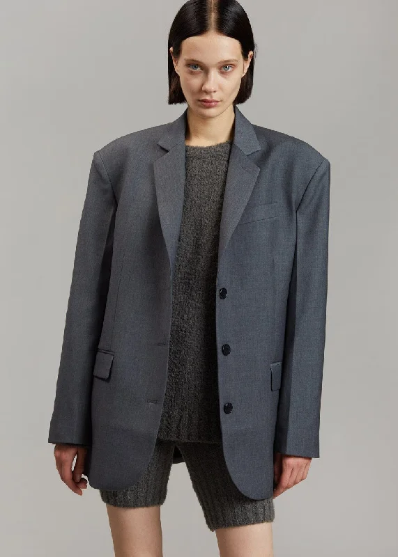 gelso-oversized-blazer-dark-grey-melange