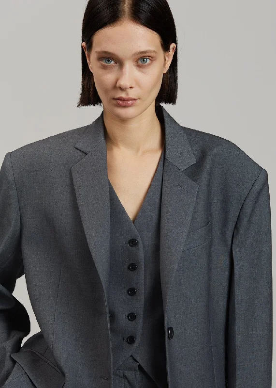 gelso-oversized-blazer-dark-grey-melange