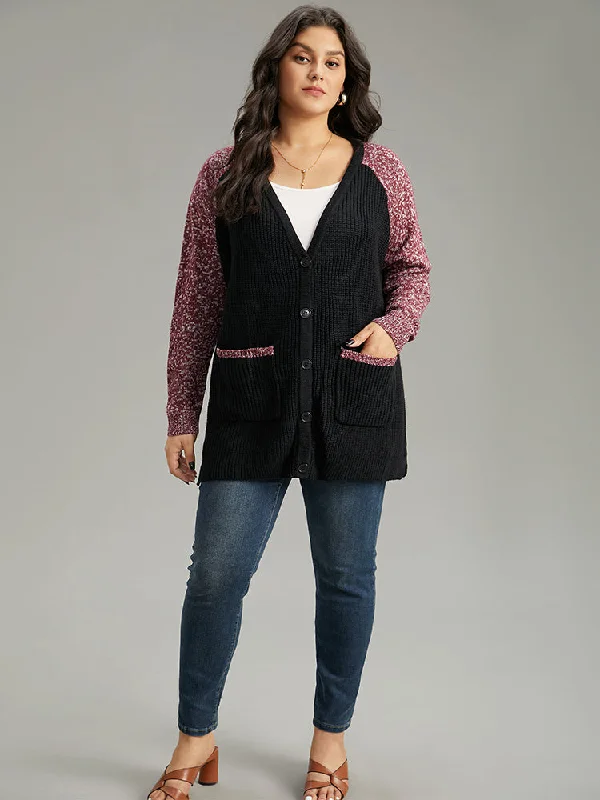 heather-patchwork-raglan-sleeve-pocket-cardigan