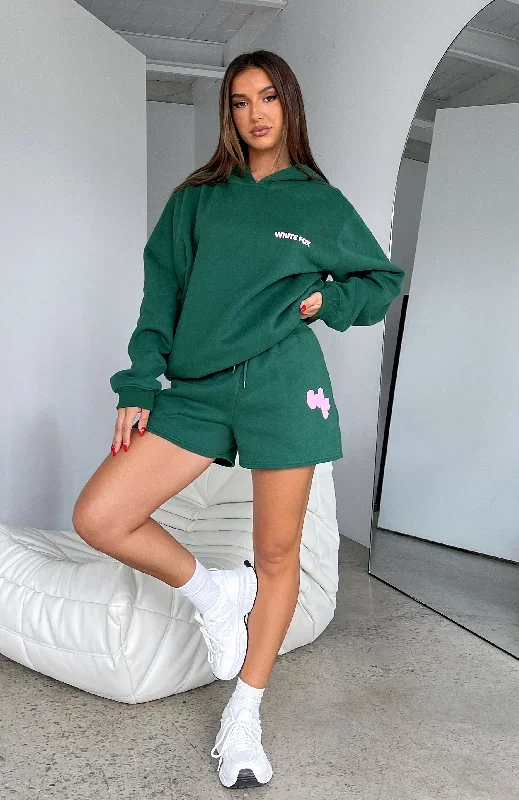 I'm Glad Lounge Shorts Forest Green