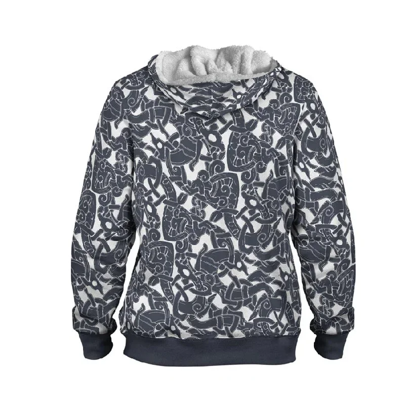 jelling-wolf-pattern-faux-wool-hoodie