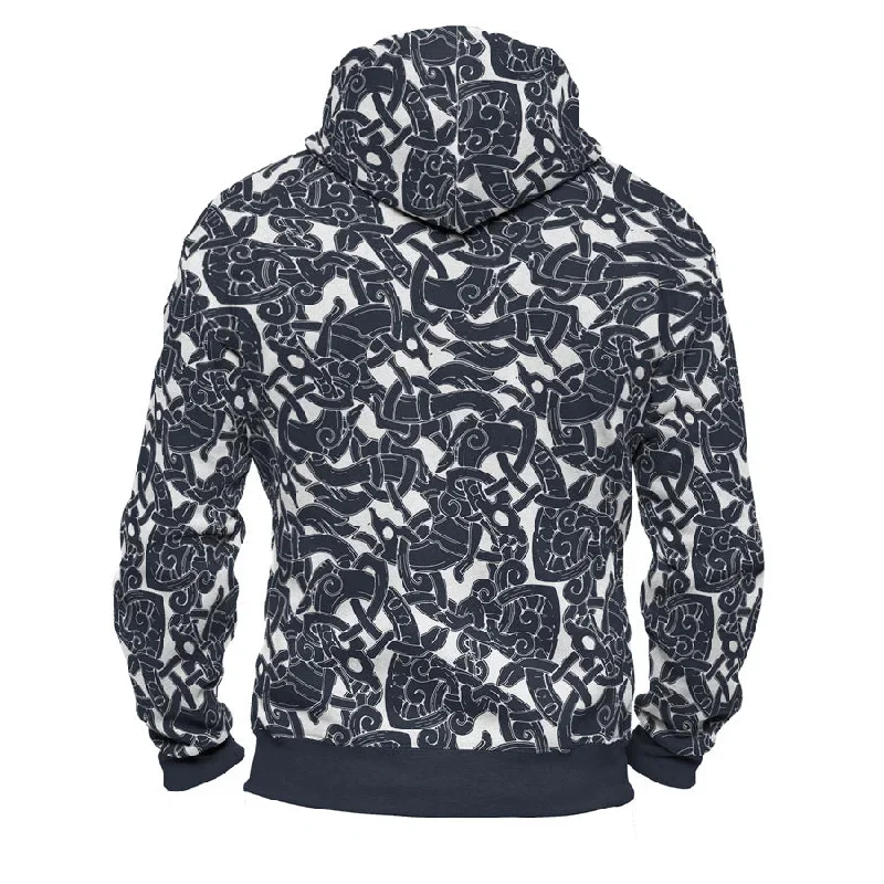 jelling-wolf-pattern-zip-hoodie