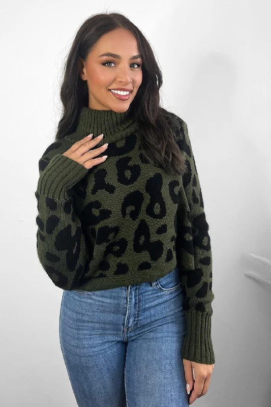 large-leopard-knit-high-neck-cropped-pullover