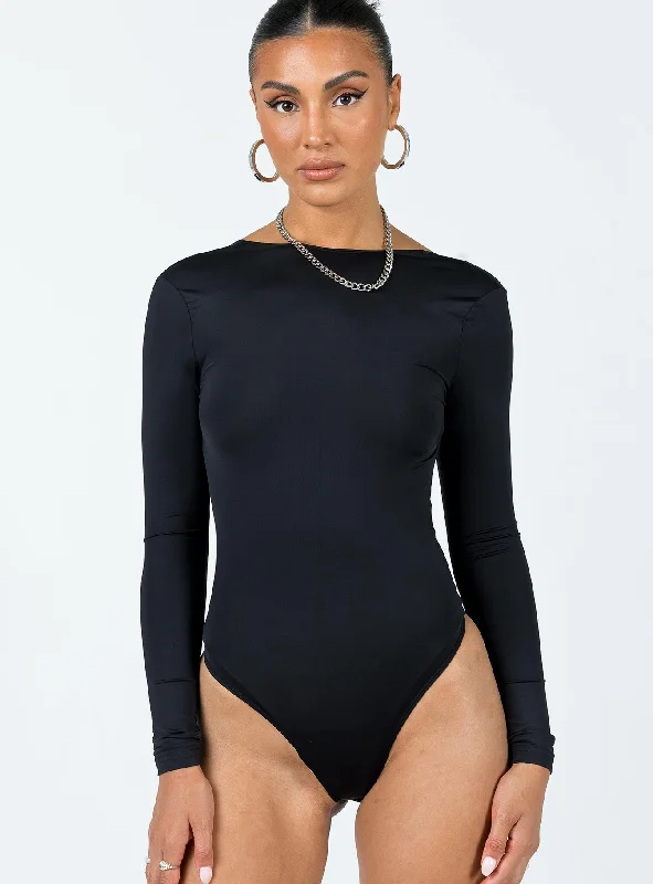 lavers-eco-nylon-long-sleeve-bodysuit-black