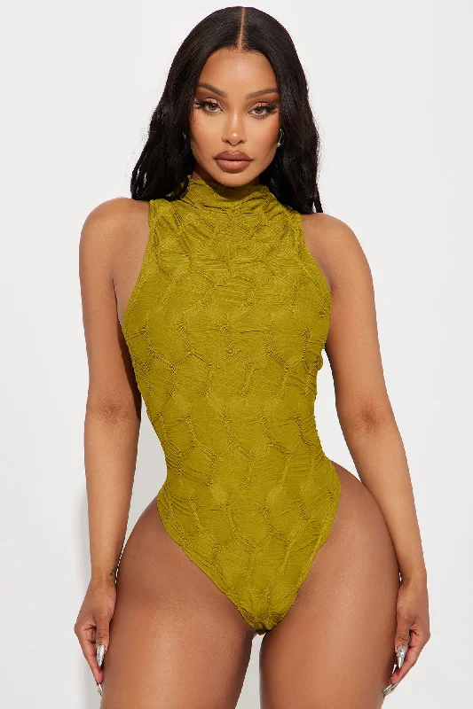 Leilani Textured Bodysuit - Green