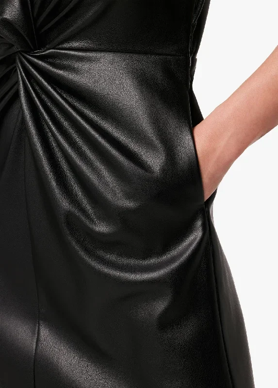 millie-twisted-vegan-leather-dress-black