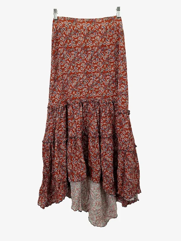 Morrison Effortless Handkerchief Midi Skirt Size L