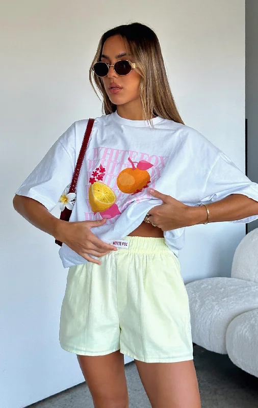 Oh So Sweet Oversized Tee White