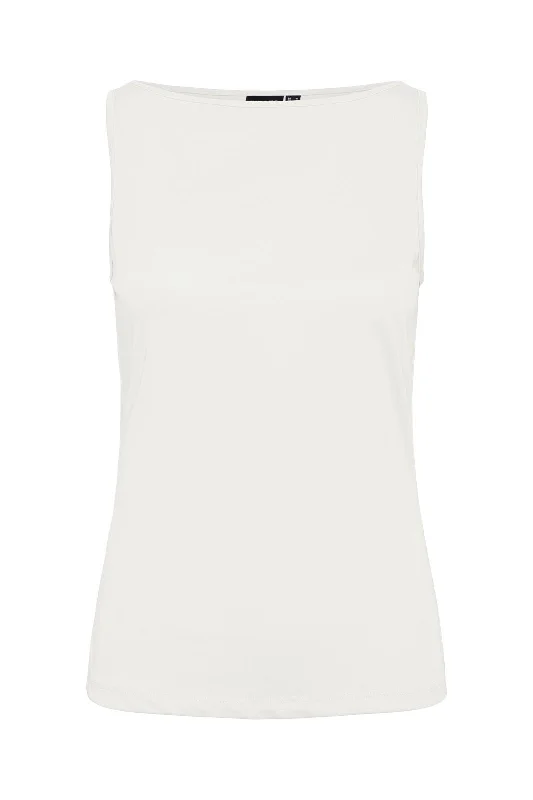 Pieces - Pcanora Tank Top - 4551849 Cloud Dancer