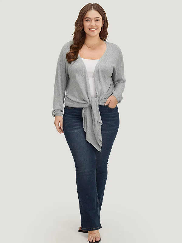 plain-bowknot-front-super-soft-cardigan