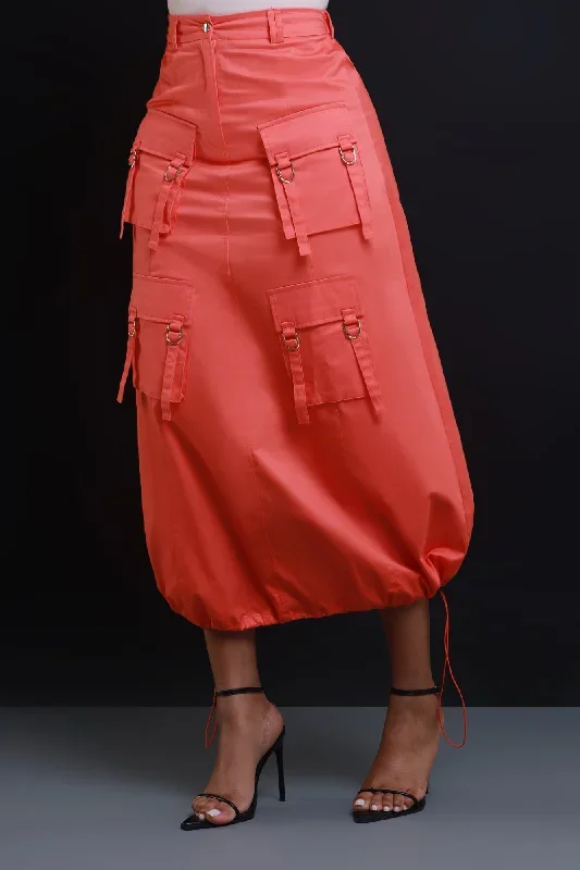 safe-sound-cargo-midi-skirt-orange