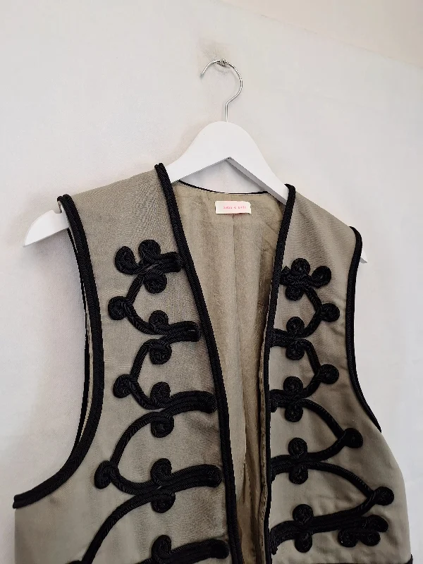 sass-bide-elegant-military-style-waistcoat-vest-size-12-b002-1217-be