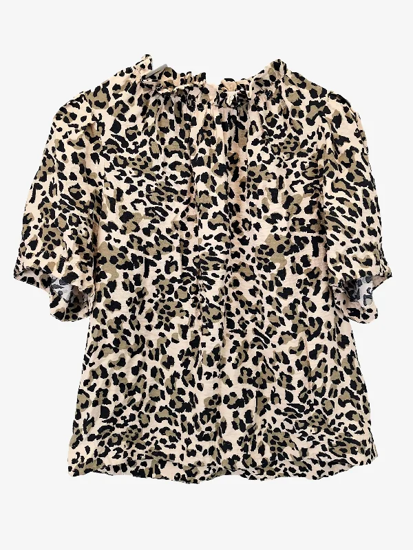 Seed Essential Stylish Leopard  Top Size 10