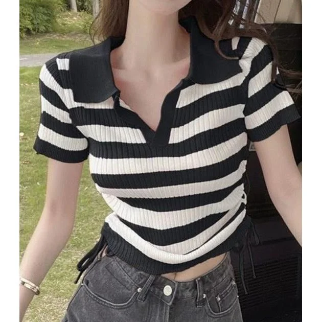 sexy-striped-short-sleeve-top-1