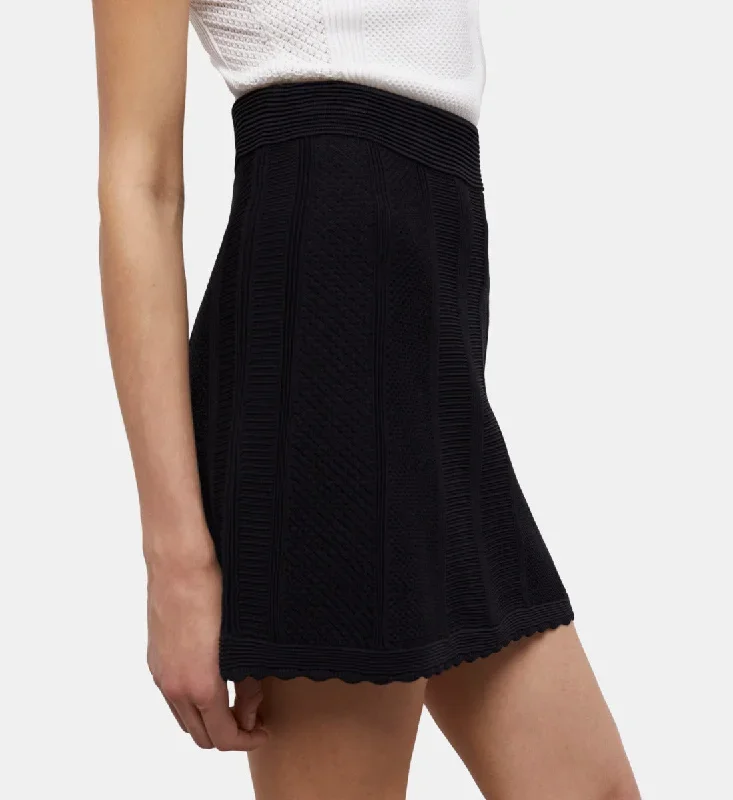 short-black-knit-skirt