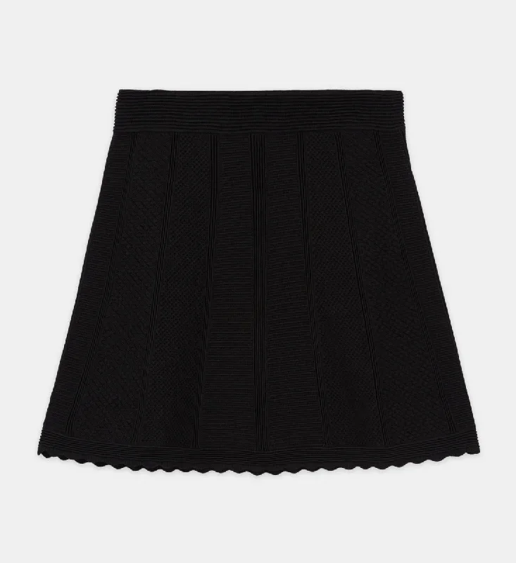 short-black-knit-skirt