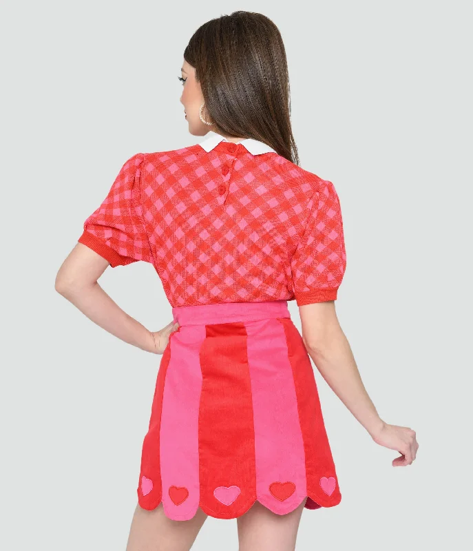 smak-parlour-red-pink-bias-gingham-heart-sweater