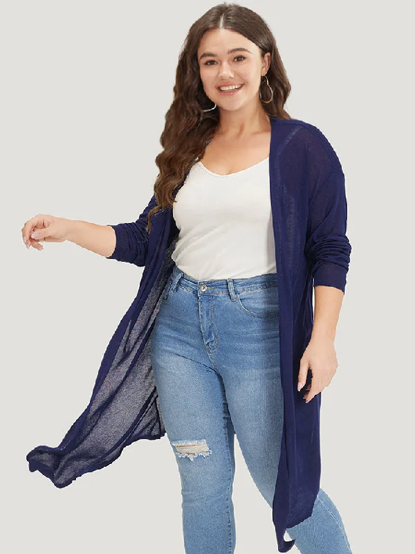 supersoft-essentials-plain-asymmetrical-hem-open-front-cardigan